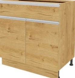 Szafki Kuchenne*Bodzio Szafka 80 dolna z drzwiami i szufladą Monia z Easy Box (dąb soma ciemny)