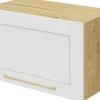 Szafki Kuchenne Wiszące|Szafki Kuchenne*Bodzio Szafka 60x36 nad okap Laurencja (biały lakier mat/dąb Soma ciemny)