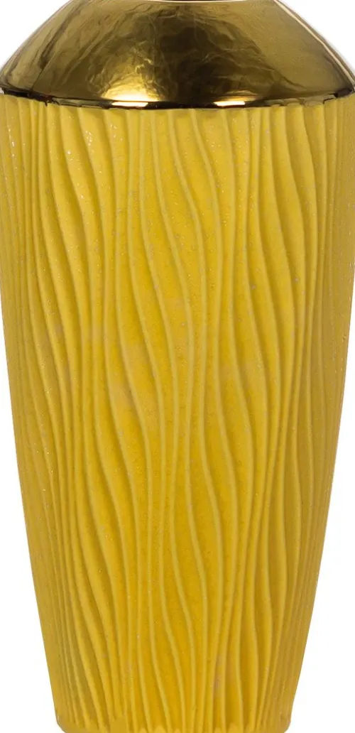 Wazony, Doniczki I Kosze Na Kwiaty*CN-164 Wazon ceramiczny Konti 28 (złoty/miód)