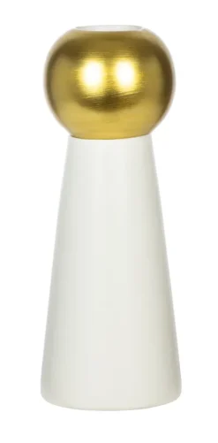 Wazony, Doniczki I Kosze Na Kwiaty*CN-121 Wazon Naturos 32 (biały/złoty)