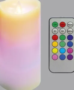 Lampki Nocne, Lampiony I Świece*CN-15 Świeca woskowa duża z ruchomym płomieniem na pilota 3 (biały)