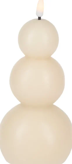Lampki Nocne, Lampiony I Świece*CN-263 Świeca woskowa LED Cozy Light 57 (kremowy)