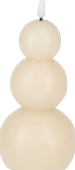 Lampki Nocne, Lampiony I Świece*CN-263 Świeca woskowa LED Cozy Light 57 (kremowy)