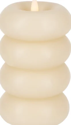 Lampki Nocne, Lampiony I Świece*CN-263 Świeca woskowa LED Cozy Light 61 (kremowy)