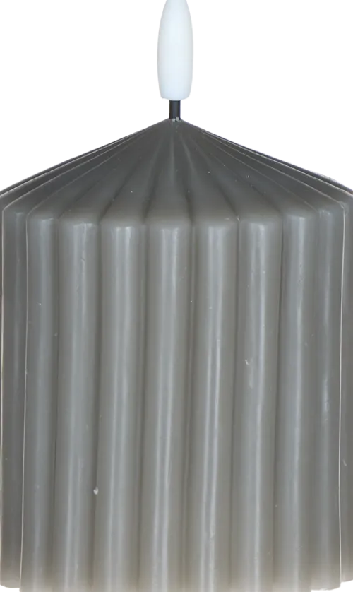 Lampki Nocne, Lampiony I Świece*CN-257 Świeca woskowa LED mała Cozy Light 52 (szara)