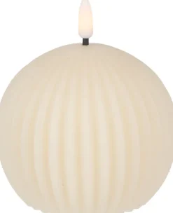 Lampki Nocne, Lampiony I Świece*CN-263 Świeca woskowa LED mała Cozy Light 58 (kremowy)