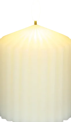 Lampki Nocne, Lampiony I Świece*CN-257 Świeca woskowa LED mała Cozy Light 52 (kremowa)