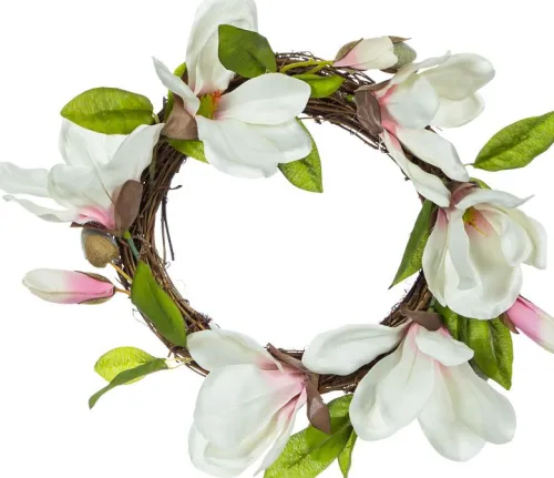 Rośliny Ozdobne*CN-121 Wieniec z kwiatów magnolii Naturos 12