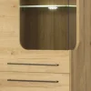Witryny Pokojowe Do Salonu|Witryny Pokojowe Do Salonu*Bodzio Witryna lewa z półkami LED (dąb Soma ciemny)