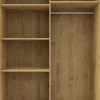 Wysokie Szafy|Szafy Z Lustrem*Bodzio Wysoka szafa przesuwna lustra 120cm (dąb soma ciemny)