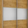 Wysokie Szafy|Szafy Z Lustrem*Bodzio Wysoka szafa przesuwna lustra 200cm (dąb soma ciemny)