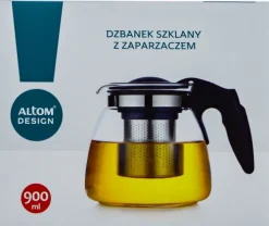 Szkło Stołowe*PL-2 Zestaw Andrea - dzbanek z zaparzaczem i 2 kubki termiczne