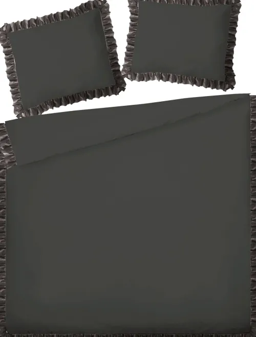 Nakrycie Łóżka*CN-55 Zestaw pościeli Flamenco 34-1 (160x200cm, czarny)