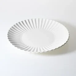 Zastawa Stołowa|Serwisy Obiadowe Białe*CN-185 Zestaw talerzy porcelanowych Lotus 18 elementów (biały)