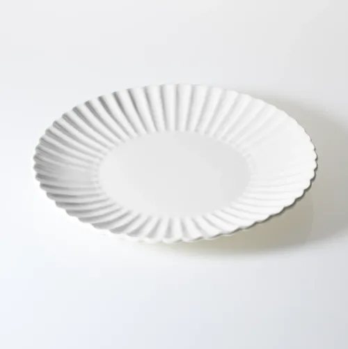 Zastawa Stołowa|Serwisy Obiadowe Białe*CN-185 Zestaw talerzy porcelanowych Lotus 18 elementów (biały)