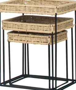 Stoliki|Stoliki*CN-121 Zestaw trzech stolików Naturos 3 (czarny)